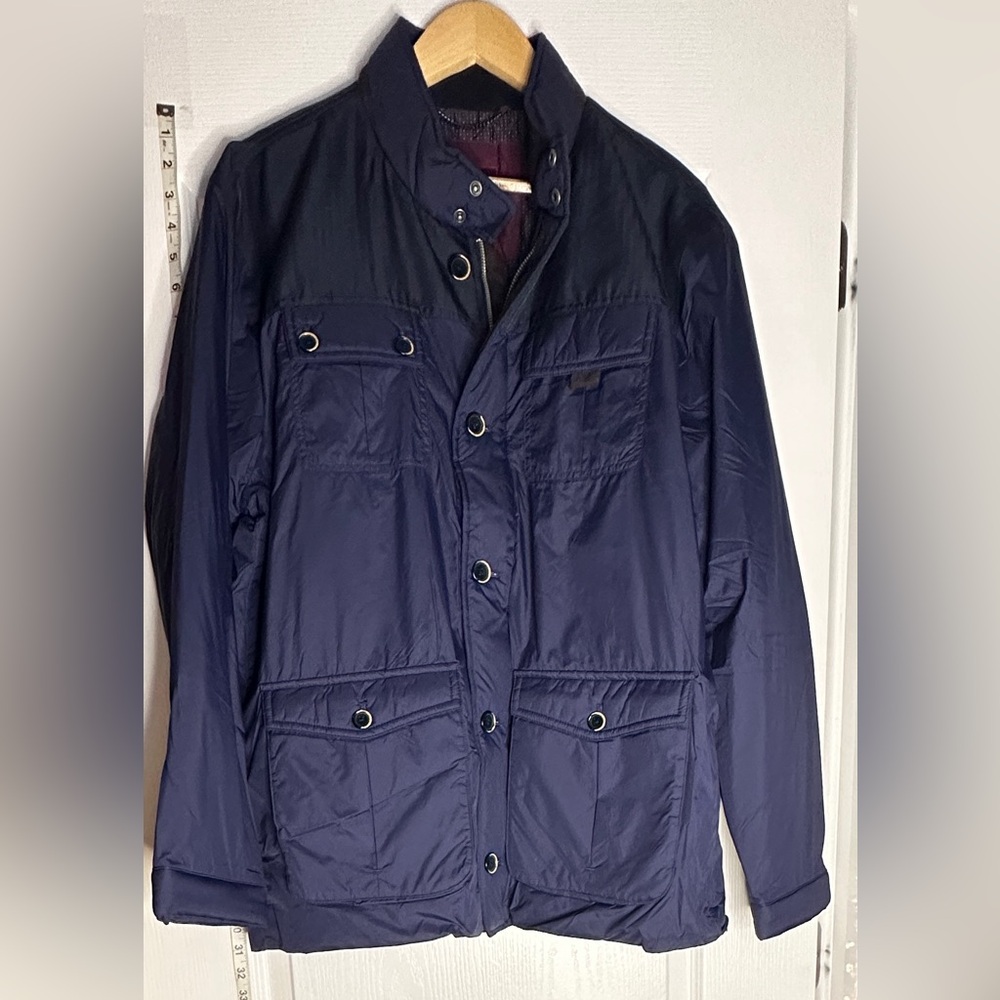 UNTUCKit Men’s Navy Lanson Button Winter Coat Jacket X-Large
